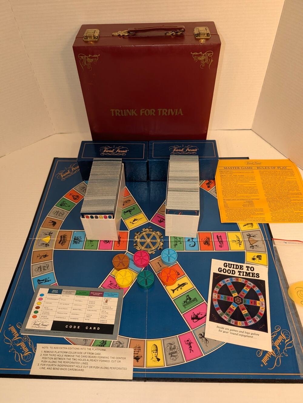 Vtg 1981 Trunk For Trivia Trivial Pursuit Collectors Edition Game First Edition